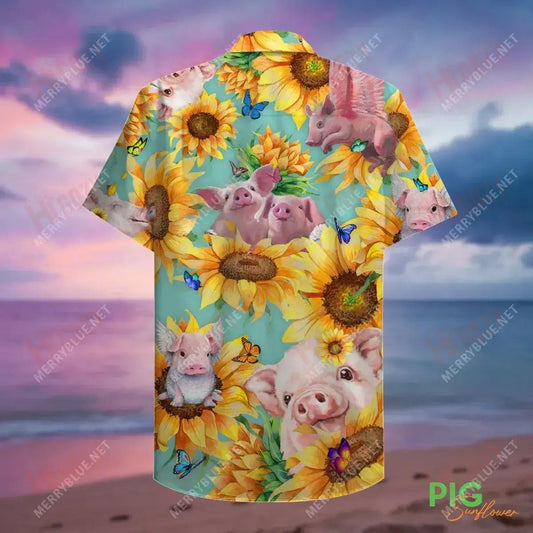 Amazing Pig Unisex Short Sleeve Shirt Vacation Short Sleeve Vintage Hawaiian Shirts Hawaiian Shirts For Men, Hawaiian Shirt Gift, Christmas Gift