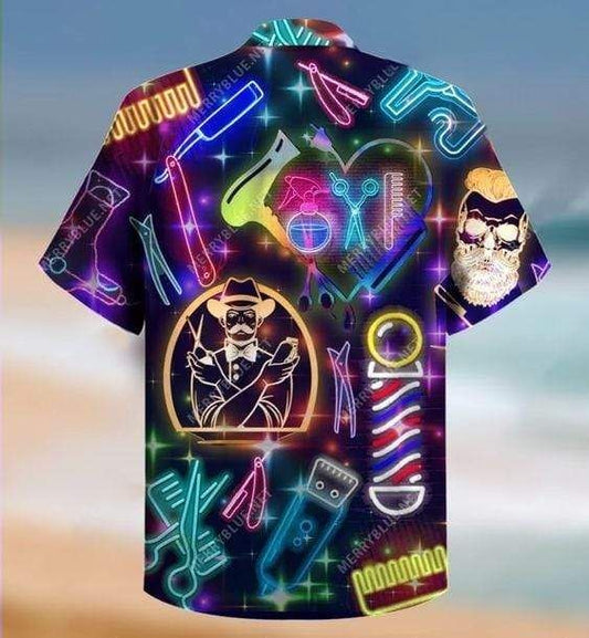 Hawaiian Aloha Shirts Barber Shop Haircut, Hawaiian Shirt Gift, Christmas Gift