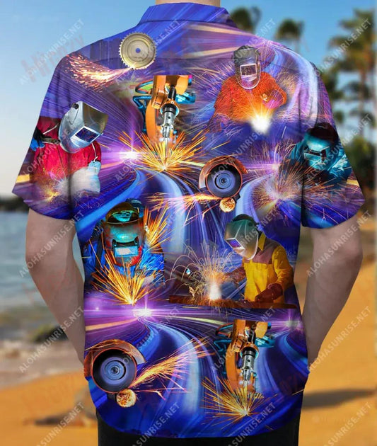 And I Think To Myself What A Wonderful Weld Unisex Hawaiian Shirt Vacation Short Sleeve Best Hawaiian Shirts Hawaiian Shirts For Women, Women Hawaiian Shorts Beach Short Sleeve, Christmas Gift