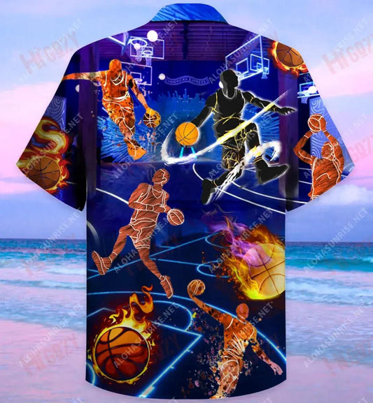 Basketball It'S In My Dna Unisex Short Sleeve Shirt Ocean Hawaiian T Shirts Custom Hawaiian Shirts Funny Hawaiian Shirts, Hawaiian Shirt Gift, Christmas Gift