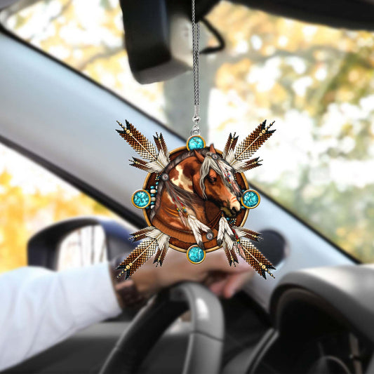 Native American Car Hanging Ornament, Interior Gift For New Car, Christmas Decoration