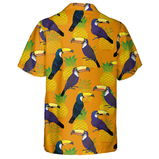 Funny Bird Parrot With Pineapple Hawaiian Shirt,Hawaiian Shirt Gift, Christmas Gift