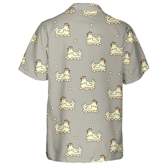 Funny Happy Hens Lay Eggs Hawaiian Shirt,Hawaiian Shirt Gift, Christmas Gift