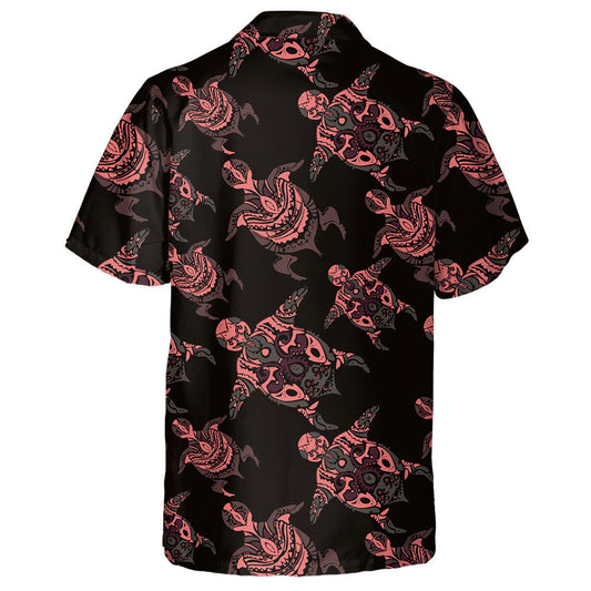 Hand Painted Maori Turtles Ethnic Style Hawaiian Shirt, Hawaiian Shirt Gift, Christmas Gift