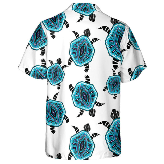 Vintage Hand Drawn Turtle And Sea Life Background Hawaiian Shirt, Hawaiian Shirt Gift, Christmas Gift