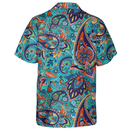 Multicolor Traditional Paisley Pattern With Flowers And Leaves Hawaiian Shirt, Hawaiian Shirt Gift, Christmas Gift