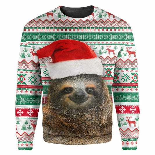 Sloth Christmas - 3D All Over Printed Shirt Tshirt Hoodie Apparel