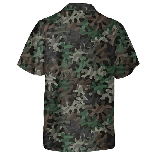 Monochrome Coral Reef Camo Zebra Skin Pattern Hawaiian Shirt, Hawaiian Shirt Gift, Christmas Gift