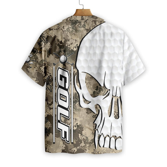 Excellent Design Hawaiian Shirt Golf And Skull Camo,Hawaiian Shirt Gift, Christmas Gift
