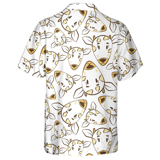 Cool Bright Yellow Muzzles Of Cow Or Goat Hawaiian Shirt, Hawaiian Shirt Gift, Christmas Gift