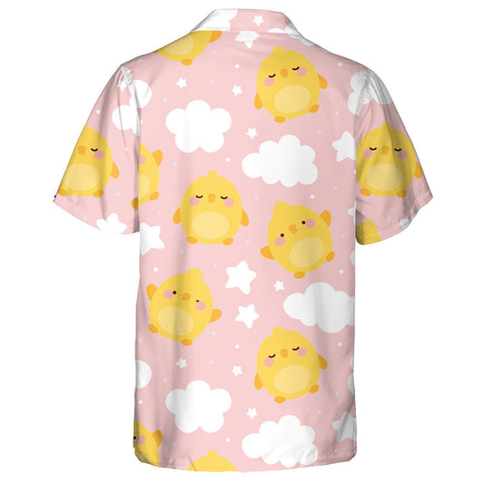 Cute Chicken Easter With Cloud Heart And Star Hawaiian Shirt, Hawaiian Shirt Gift, Christmas Gift