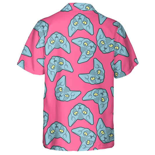 Fantasy Face Of Sphynx Cat With Gold Eyes Hawaiian Shirt, Hawaiian Shirt Gift, Christmas Gift