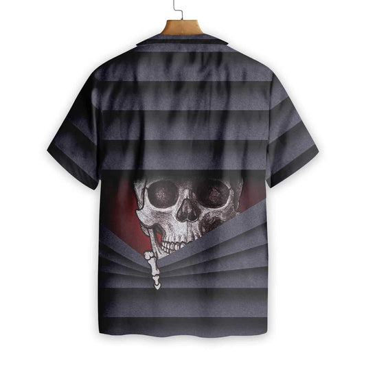 Say Hello To Devil Halloween Spirit Scary Skull Hawaiian Shirt, Hawaiian Shirt Gift, Christmas Gift