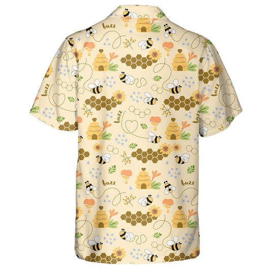 Sweet Honey Cute Bees Tasty Healthy Honey Hawaiian Shirt, Hawaiian Shirt Gift, Christmas Gift
