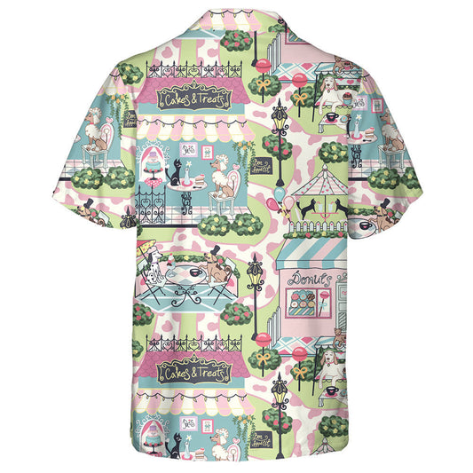 Pastel Cafes And Bakeries For Pets Dog Hawaiian Shirt, Hawaiian Shirt Gift, Christmas Gift