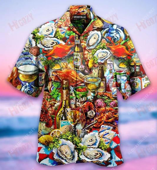 I'M On Seafood Diet Unisex Hawaiian Shirt Summer Short Sleeve Best Hawaiian Shirts Hawaiian Shirts For Women, Hawaiian Shirt Gift, Christmas Gift
