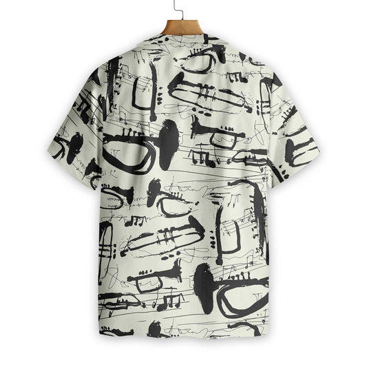 Classic Trumpet Is Cool Design Hawaiian Shirt, Hawaiian Shirt Gift, Christmas Gift