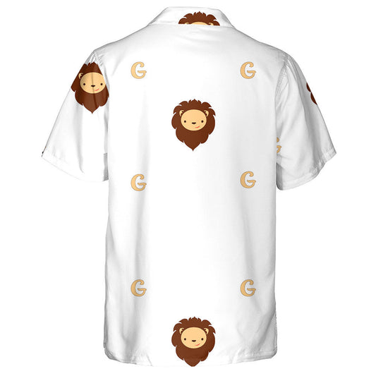 The House Mascot Lion With Letter G Hawaiian Shirt, Hawaiian Shirt Gift, Christmas Gift