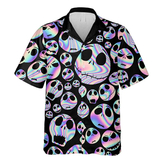 Rainbow Nightmares On Dark Pattern Hawaiian Shirt, Hawaiian Shirt Gift, Christmas Gift