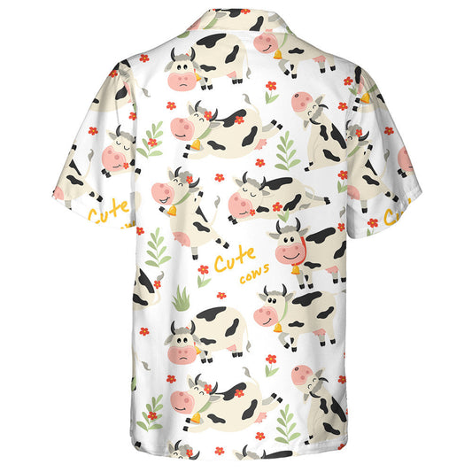 Running Cow To Farm And Eating Branch Leaves Hawaiian Shirt, Hawaiian Shirt Gift, Christmas Gift