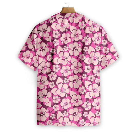 Flower On Pink Background Design Hawaiian Shirt, Hawaiian Shirt Gift, Christmas Gift