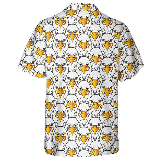 Evil Faces Of Eagles Stacking Hawaiian Shirt,Hawaiian Shirt Gift, Christmas Gift