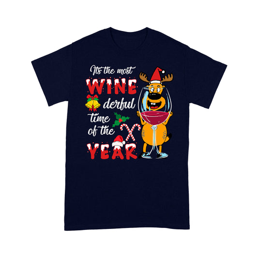 It's The Most Winederful Time Of The Year Wine Christmas Tee Shirt Gift For Christmas