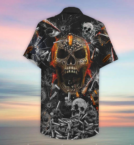 Gift For Halloween Horror Themed Oh My Skull Hawaiian Shirt, Hawaiian Shirt Gift, Christmas Gift