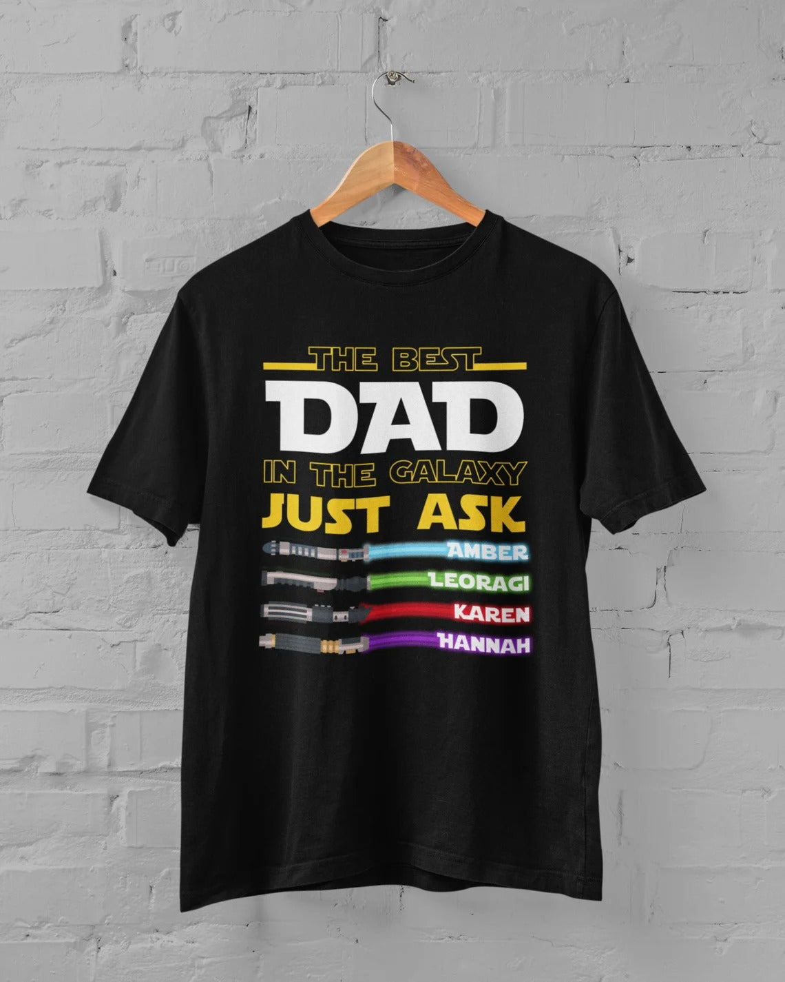 I Am Their Father Custom Shirt Personalized I Am Their Father Father's Day Shirt Gift For Dad Light Saber Child Names Father Day Custom shirt, Personalized DAD shirt, Gift for dad