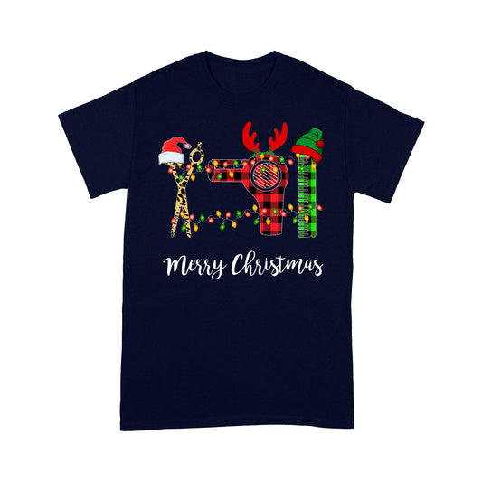 Frohe Weihnachten Friseur Geschenk lustige Weihnachten Shirt T-Shirt Geschenk für Weihnachten