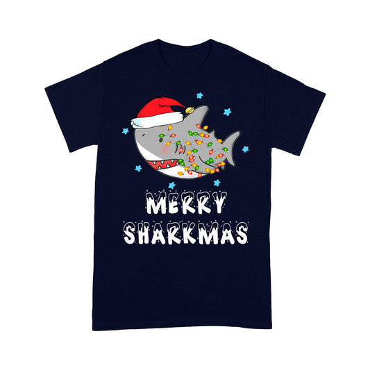 Santa Shark Merry Sharkmas Funny Christmas Gift - Standard T-shirt Tee Shirt Gift For Christmas