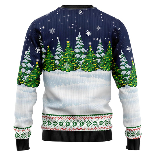 Dreaming Golden Retriever Under Snow Ugly Christmas Sweater,Christmas Ugly Sweater,Christmas Gift,Gift Christmas 2024