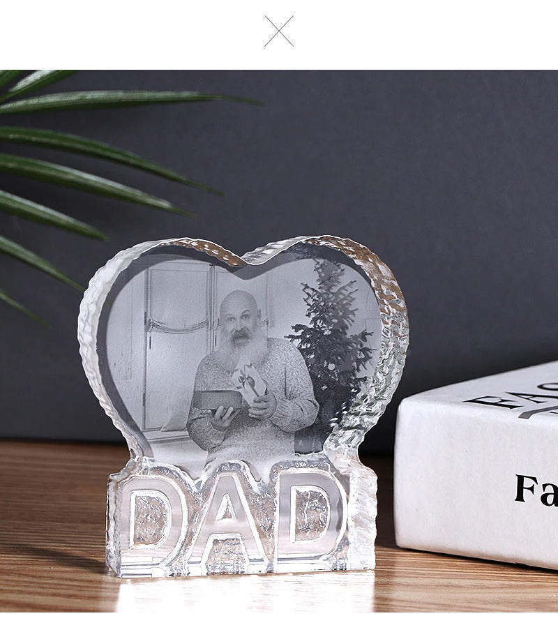 Customized 3D Dad Birthday Gifts from Daughter, Personalized Photo Presents for Dad, Father's Day Present from Kids