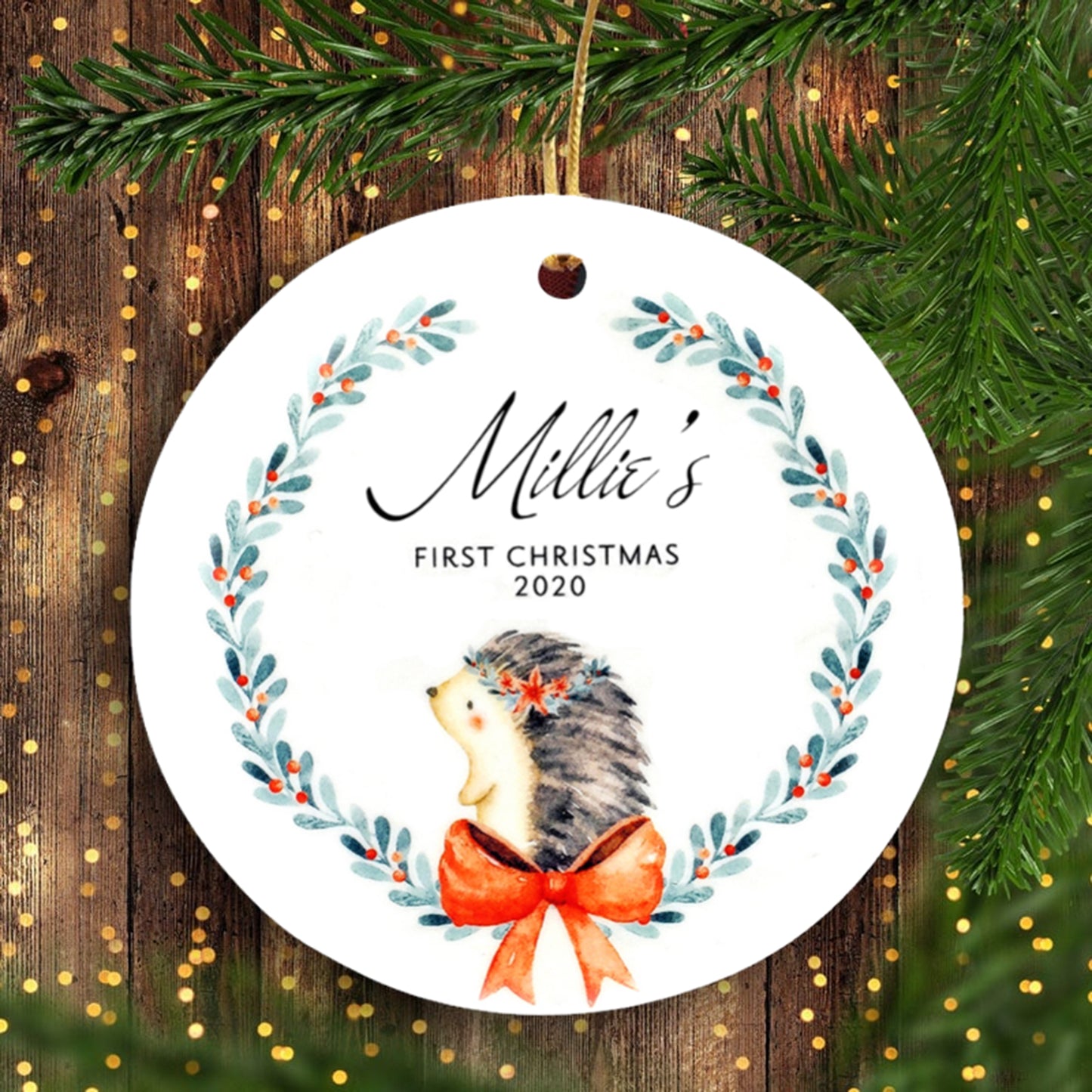 Baby's 1st Christmas Ornaments, Cute Baby Personalized Xmas Ornaments, Customized Names Ornaments Funny Christmas Family Gift Idea