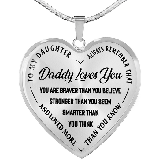 Daddy Loves You Necklace