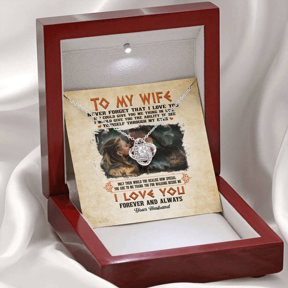 To my wife never forget that i love you Jewelry Viking Couple Wife And Husband