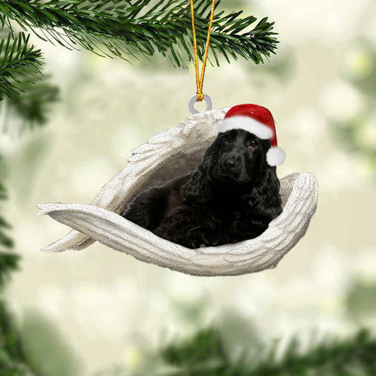 Black Cocker Spaniel Sleeping Angel Christmas Ornament Dog Christmas Hanging Ornament - Best gifts your whole family