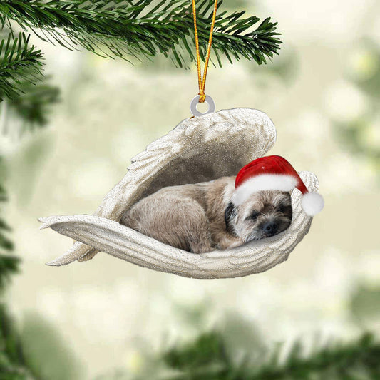 Border Terrier Sleeping Angel Christmas Ornament Godmerc - Best gifts your whole family