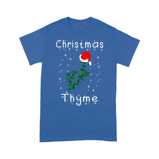 Funny Christmas Gift - Christmas Thyme Christmas Theme Pun. Tee Shirt Gift For Christmas
