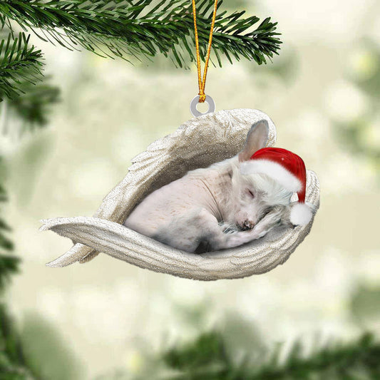 Chinese Crested Sleeping Angel Christmas Ornament Godmerc - Best gifts your whole family