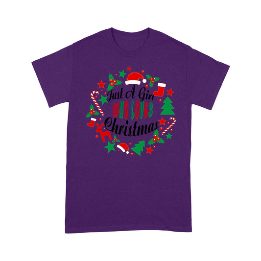 Funny Christmas Costume - Just A Girl Who Loves Christmas Tee Shirt Gift For Christmas