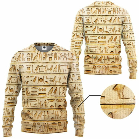 3D Egypt Pattern Custom Tshirt Hoodie Apparel