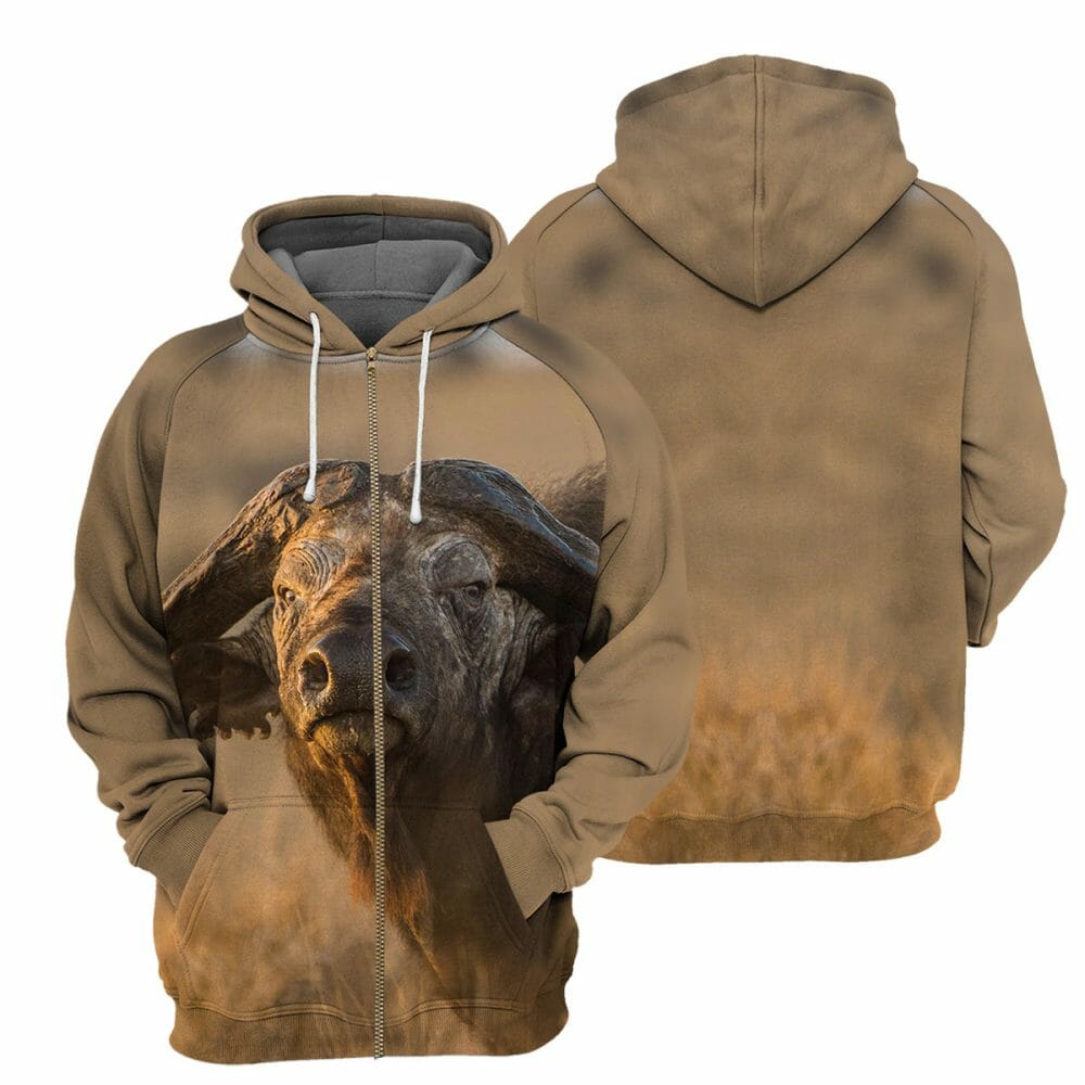 Buffalo - 3D All Over Printed Shirt Tshirt Hoodie Apparel