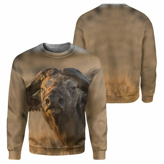 Buffalo - 3D All Over Printed Shirt Tshirt Hoodie Apparel