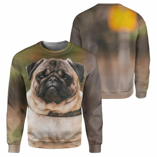 Pug - 3D All Over Printed Shirt Tshirt Hoodie Apparel