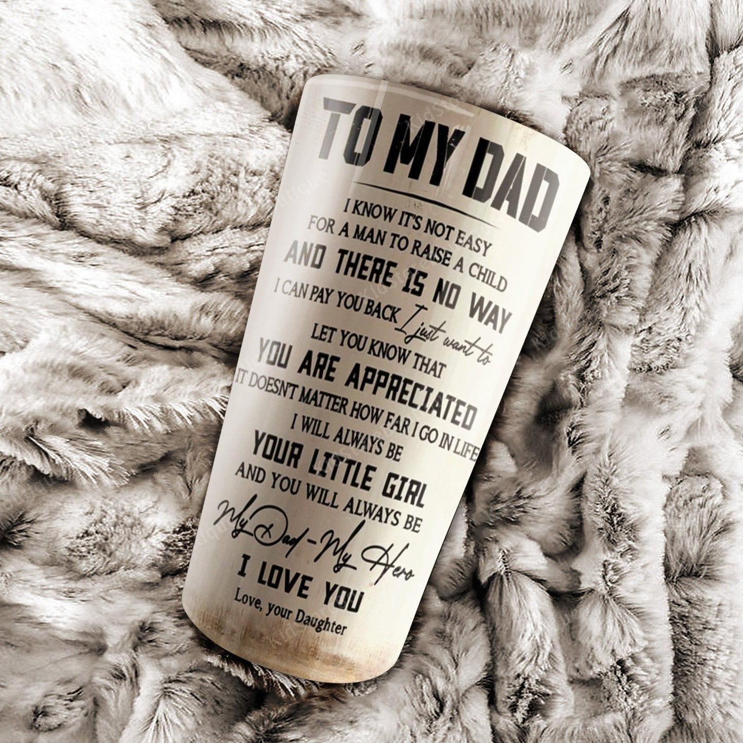 To my Dad, you will always be my Dad - my hero, Father and Daughter Tumbler, Gift for Dad, Father's day Tumbler
