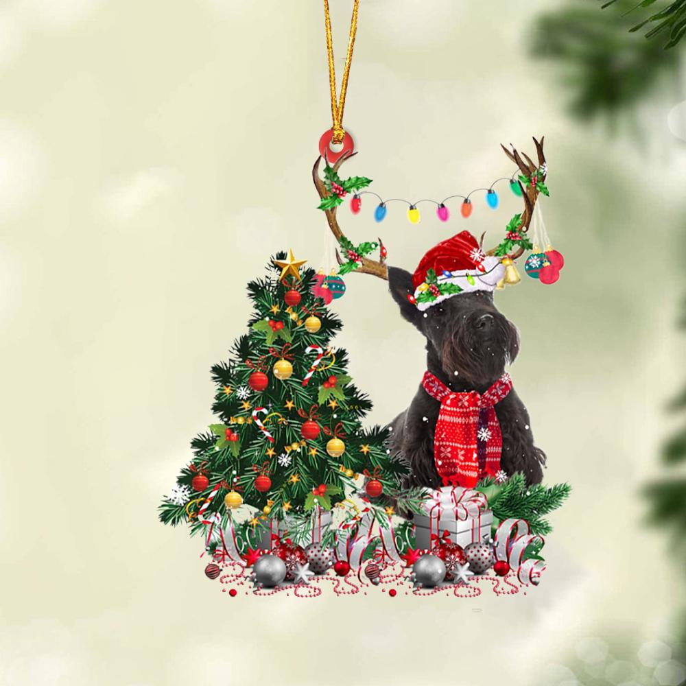 Ornament- Scottish Terrier-Christmas Tree Gift Hanging Ornament, Happy Christmas Ornament, Car Ornament - Best gifts your whole family