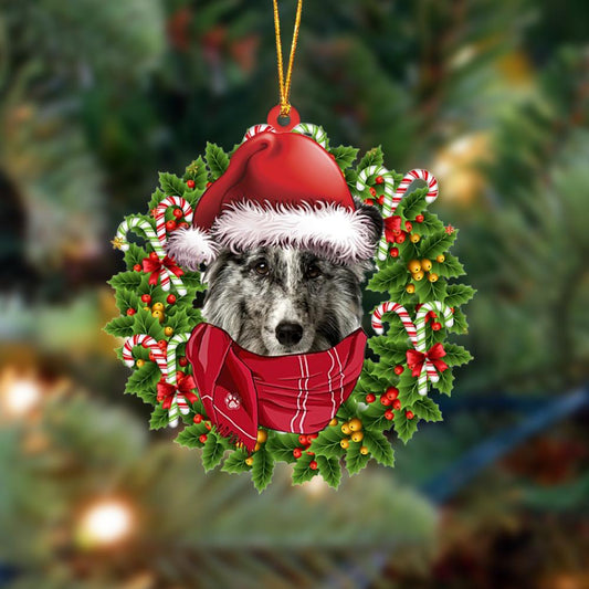 Ornament- Shetland Sheepdog 1-Xmas Bandana Hanging Ornament, Happy Christmas Ornament, Car Ornament - Best gifts your whole family