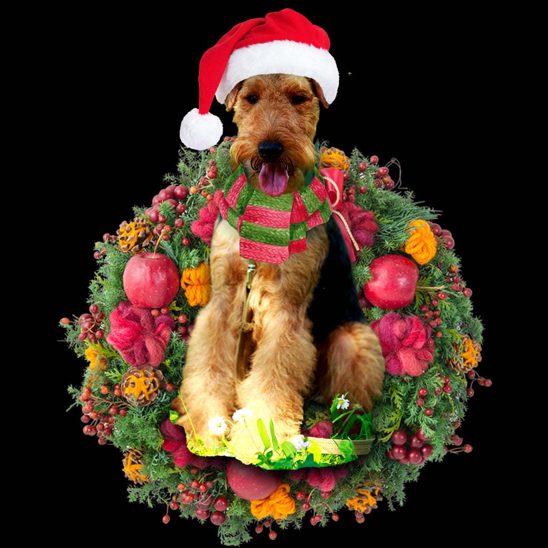 Ornament- Welsh Terrier Christmas Ornament, Happy Christmas Ornament, Car Ornament - Best gifts your whole family