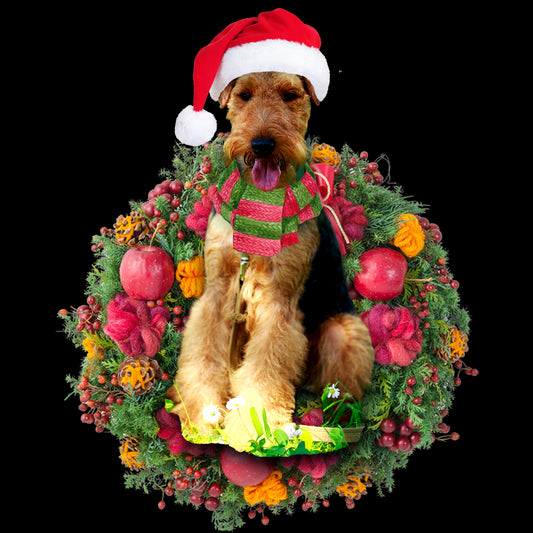Ornament- Welsh Terrier Christmas Ornament, Happy Christmas Ornament, Car Ornament - Best gifts your whole family